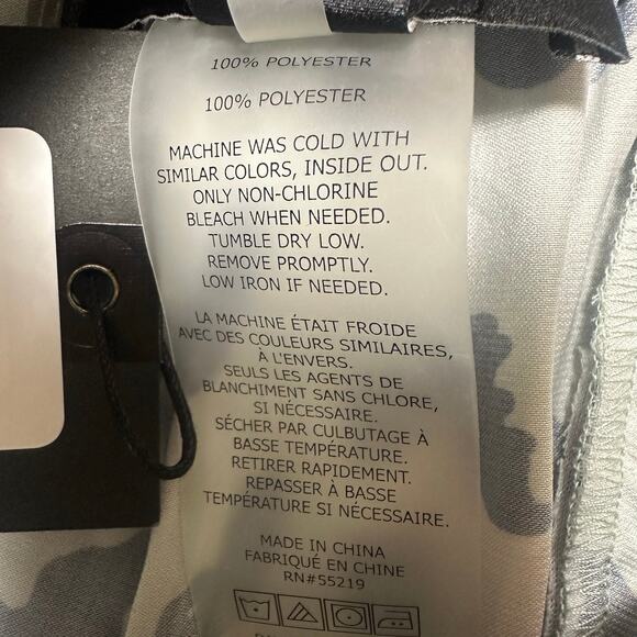 David Lerner Light Blue Leopard Print Sport Shorts NEW - Picture 6 of 6